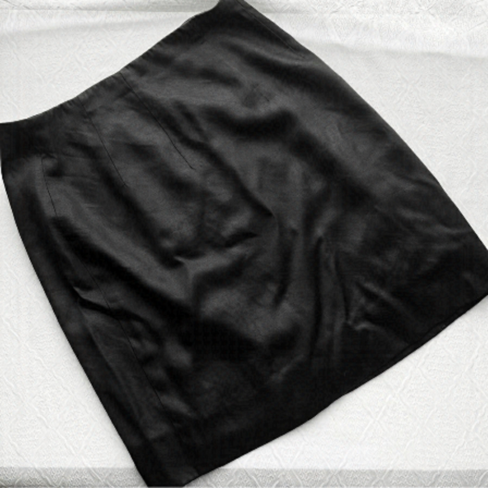 Vintage Sophie Sitbon Paris Made in France Black Pencil Miniskirt